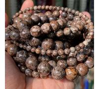Perles en pierre naturelle 4, 6, 8, 10 mm, œil de tigre, lave, amazonite, turquoise et jaspe, pour la fabrication de bijoux, bracelet, collier, café, flocon de neige, 6 mm, 59 à 61 pièces
