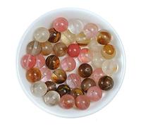 Perles en pierre naturelle 6mm Mélange de pastèque Rond Perles en vrac Pierre d’énergie Pouvoir de guérison pour la fabrication de bijoux DIY 1 brin 15"