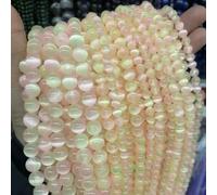 Perles en pierre naturelle AAA colorées en gypse, sélénite arc-en-ciel, œil de chat, perles rondes en vrac de 6, 8 et 10 mm pour la fabrication de bijoux DIY - Vert rose - 10 mm environ 36 perles