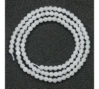 Perles en pierre naturelle de 2 à 3 mm, lapis-lazuli, turquoise, œil de tigre, malachite, amazonite, pour la fabrication de perles de taille, jade blanc, 2 mm, 175 pièces