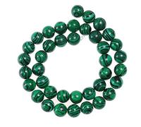 Perles en pierre naturelle de malachite ronde de 6 mm, pierre d'énergie, pouvoir de guérison, pour la fabrication de bijoux, 1 fil de 38,1 cm