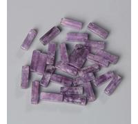 Perles en pierre naturelle, Tube rectangulaire plat 4x13mm, perles percées centrées, améthystes, Agates, quartz, pour la fabrication de bijoux