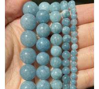 Perles en pierre style 42 4 6 8 10 mm perles rondes en agate de lave améthyste - calcédoine bleue jade - 6 mm 58 à 61 pièces