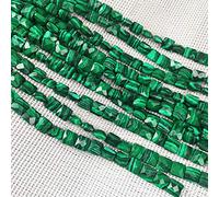 Perles en pierres naturelles carrées à facettes en malachite pour la fabrication de bijoux de 20,1 cm, 2 brins