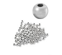 Perles en plastique pour attacher les mouches de 3, 4, 5 mm, perles avec finition dorée et argent avec trou à tête fraisée d'un seul côté pour une utilisation au crochet (doré, 3 mm)