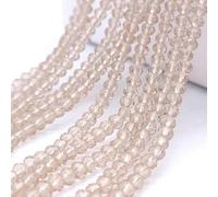 Perles en porcelaine multicolores de 2, 3, 4, 6 et 8 mm, perles en cristal à facettes, rondes et plates, pour la fabrication de bijoux et d'accessoires DIY - C6-2 mm (185 pièces)