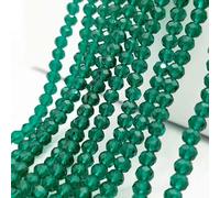 Perles en porcelaine multicolores de 2, 3, 4, 6 et 8 mm, perles en cristal à facettes, rondes et plates, pour la fabrication de bijoux et d'accessoires DIY - C15-4,0 mm (125 pièces)