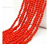 Perles en porcelaine multicolores de 2, 3, 4, 6 et 8 mm, perles en cristal à facettes, rondes et plates, pour la fabrication de bijoux et d'accessoires DIY - C184-8 mm (68 pièces)