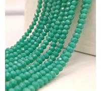 Perles en porcelaine multicolores de 2, 3, 4, 6 et 8 mm, perles en cristal à facettes, rondes et plates, pour la fabrication de bijoux et d'accessoires DIY - C195-2 mm (185 pièces)