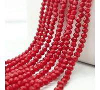 Perles en porcelaine multicolores de 2, 3, 4, 6 et 8 mm, perles en cristal à facettes, rondes et plates, pour la fabrication de bijoux et d'accessoires DIY - C188-4,0 mm (125 pièces)