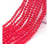 Perles en porcelaine multicolores de 2, 3, 4, 6 et 8 mm, perles en cristal à facettes, rondes et plates, pour la fabrication de bijoux et d'accessoires DIY - C3-2 mm (185 pièces)