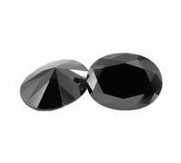 Perles en spinelle noir naturel, ovales, 10 x 12 mm, 10 pièces, pour la fabrication de bijoux DIY