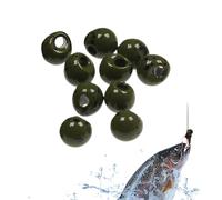 Perles en tungstène pour nouer les mouches, boules rondes en tungstène pour hameçons jig | Accessoires polyvalents pour plonger plus profondément Débutants Aventure enthousiastes