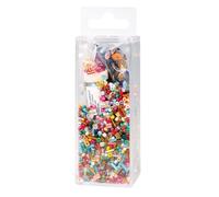 Perles En Verre Avec Fil Assortiment 90g