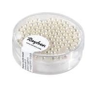 Perles en verre - Rayher Hobby - 14399102 - Blanc - Diamètre 3mm - 95 pièces
