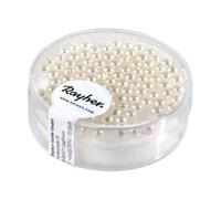 Perles En Verre "Renaissance", Blanc, Ø 3 Mm, Boîte 95 Pièces