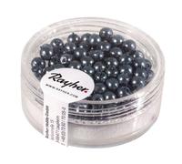 RAYHER 85 Perles en Verre Renaissance Anthracite