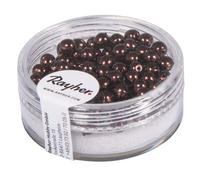 Perles En Verre Renaissance Nacré 4mm Praliné 85 Pièces
