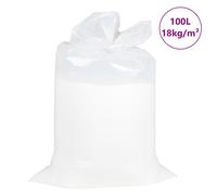 Perles EPS Billes Boule Remplissage de Pouf Coussin Oreiller Blanc vidaXL