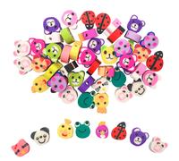 Perles Fantaisie En Pâte Polymère Animaux 60 Pièces