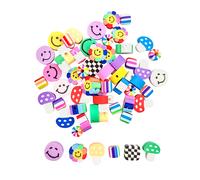 Perles Fantaisie En Pâte Polymère Multicolore 60 Pièces