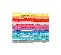 Perles fleurs plates en terre cuite - 6 mm - Couleurs assorties - 1450 pcs