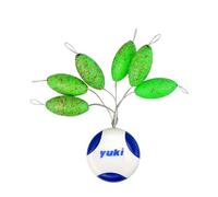 Perles FLOTTANTES Stop P23 Green Glossy 14x7mm - Yuki