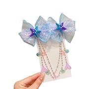 Perles Glands Pince à Cheveux Front Bijoux Coquillage Pendentif Boucles d'oreilles pour Petits Danseurs Événement Tissu Doux Design Glands Épingle à Cheveux pour Femmes