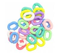 Perles Grosses Mailles Pastel 1,8 X 2,3 Cm 40 Pièces