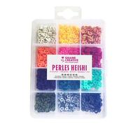 Perles Heishi 'Graine Créative' - Boîte de 1750 - Couleurs vives 6mm