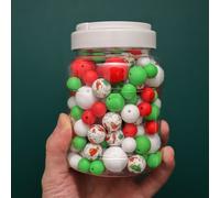 Perles Imprimées De Noël En Silicone Pour Bébé, 200 Pièces, Pour Attache-Sucette, Accessoires De Collier De Qualité Alimentaire, Produits De Dentition Pour Bébé