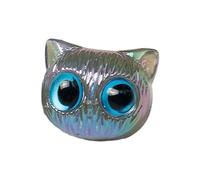 Perles intercalaires en forme de tête d'animal pour boucles d'oreilles, colliers, fabrication de bijoux en acrylique coloré - Perles artistiques à gros yeux en acrylique