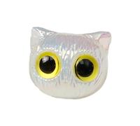 Perles intercalaires en forme de tête d'animal pour boucles d'oreilles, colliers, fabrication de bijoux en acrylique coloré - Perles artistiques à gros yeux en acrylique