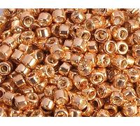 Perles japonaises cylindre Treasure galvanisé pêche 3,3mm.8/0 100gr.