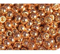 Perles japonaises rocaille galvanisée pêche 2,2mm.11/0 100gr.
