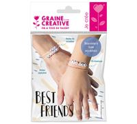 Perles Kit Bracelets Alphabet Best Friends