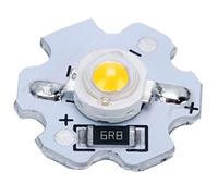 Perles lumineuses d'ampoule à puce LED 1 W 5 V perles de lampe haute puissance super lumineuses (paquet de 25) (Blanc chaud)