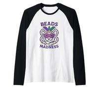Perles Madness Mardi Gras Carnaval Manche Raglan