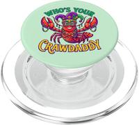 Perles Mardi Gras Who's Your Crawdaddy Crawdaddy Jester PopSockets PopGrip pour MagSafe