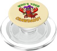 Perles Mardi Gras Who's Your Crawdaddy Crawdaddy Jester PopSockets PopGrip pour MagSafe