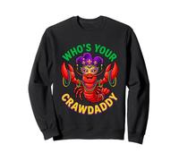 Perles Mardi Gras Who's Your Crawdaddy Crawdaddy Jester Sweatshirt