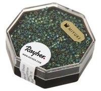 Perles Miyuki - 11/0 - Métal vert NA G