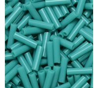 Perles Miyuki Bugle Taille #2 6mm Tube de 17 grammes Opaque Turquoise Vert