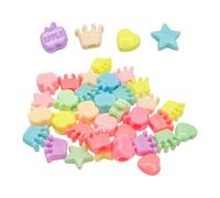 Perles Motifs Assortis Pastel 1 À 1,3 Cm 40 G