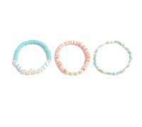 Perles multicouches faites à la main avec des étoiles de mer et des coquillages pour empiler une chaîne à main multicouche, taille unique, Comme décrit