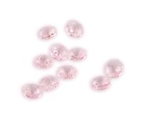 Perles octogonales en cristal, 14mm, 2 trous/1 trou, perles en vrac, pièces de lustre, 50 pièces/100 pièces(Pink,2 Holes-100pcs)