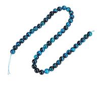 Perles Oeil de Tigre Bleu, Perles Oeil de Tigre 4mm Pierre Naturelle Oeil de Tigre Bleu Perles Rondes Pierre Naturelle Perles Oeil de Tigre Bleu DIY Bijoux Bracelet Faisant