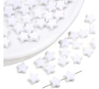 Perles Perles : 300 perles en forme d'étoile en acrylique brillant de 10 mm for la fabrication de bijoux