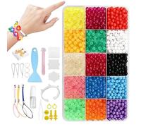 Perles phosphorescentes dans le noir - Kit de bricolage de perles à fondre 90 g - Kit d'art mosaïque de style fuse - Activité créative pour , jouets de bricolage pour