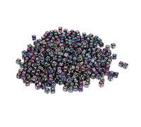 Perles Plastique Alphabet - Lot 500 Bijoux Bracelets - Cubes